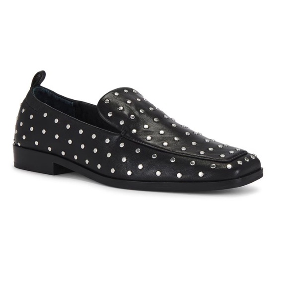 Dolce Vita Shoes - Dolce Vita Beny Stud Black Leather Loafers Size 7.5